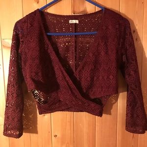 Cries cross crop top